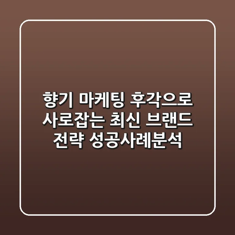 향기 마케팅: 후각으로 사로잡는 최신 브랜드 전략, 성공사례분석!