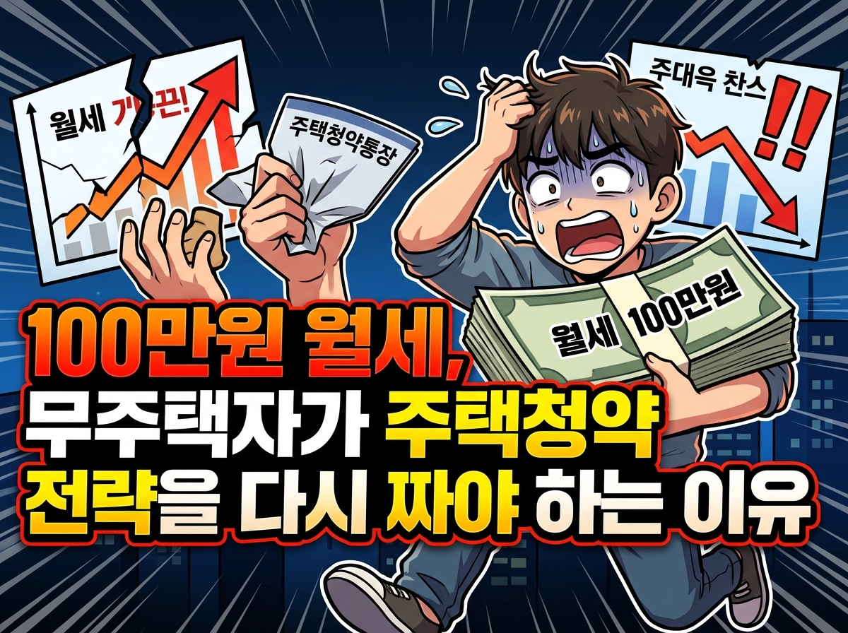 월세 100만 원, 무주택자 청약 전략 다시 짜야 할 이유