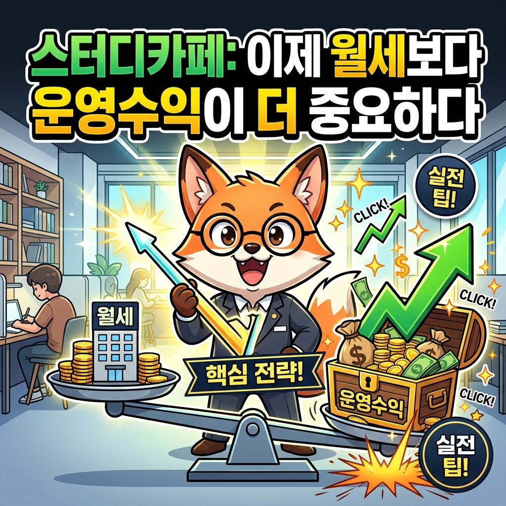 스터디카페, 이제 임대료보다 운영수익이다