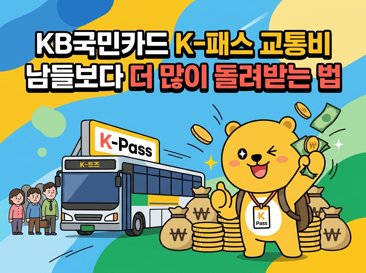 KB국민카드 K-패스 교통비, 남들보다 더 받는 법