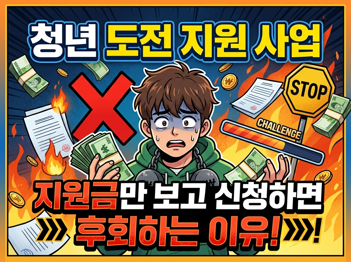 청년도전지원사업, 지원금만 보고 신청하면 후회하는 이유