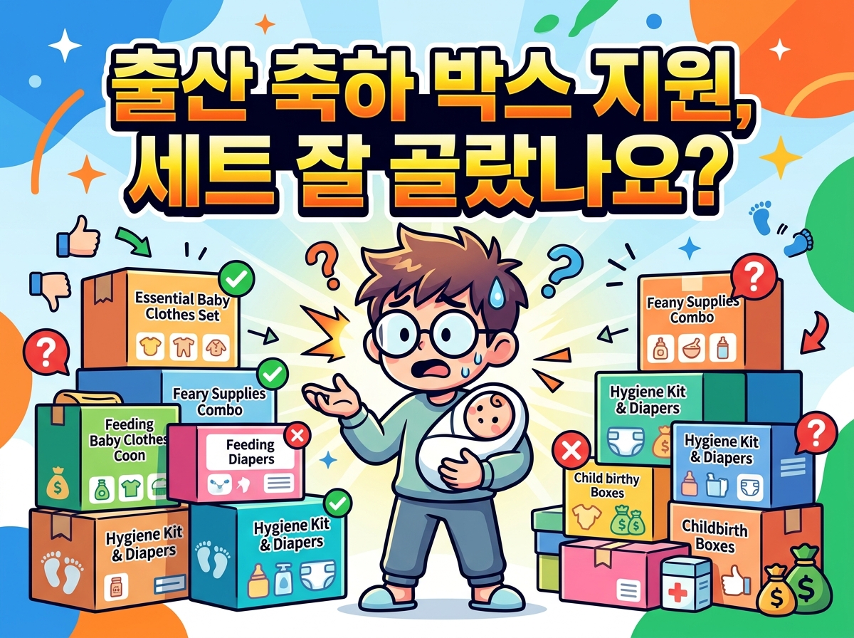 출산 축하박스 지원, 당신은 세트를 제대로 골랐나요?