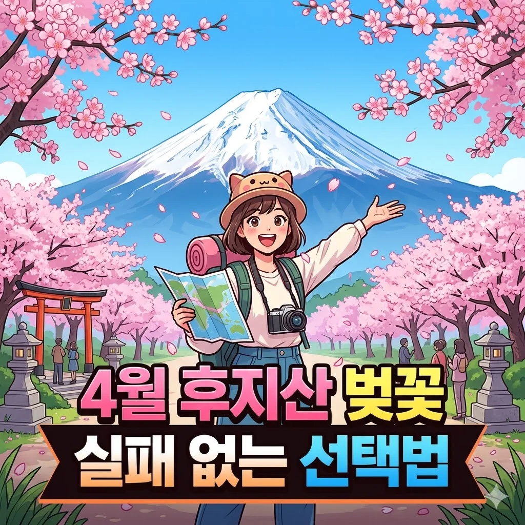 4월 후지산 벚꽃 만개 여행, 실패 없는 선택법