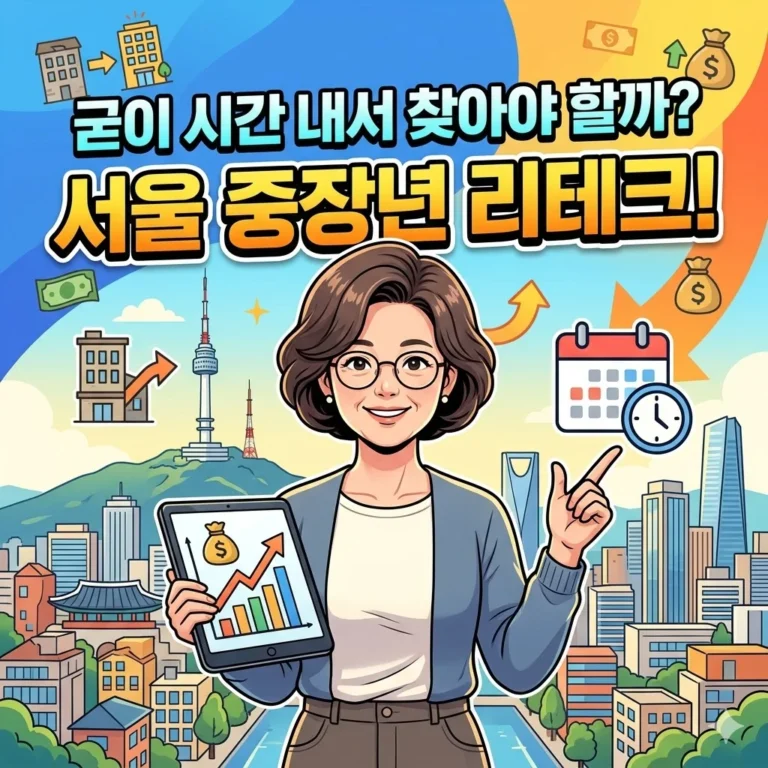 서울 중장년 리테크, 굳이 시간 내서 찾아야 할까?