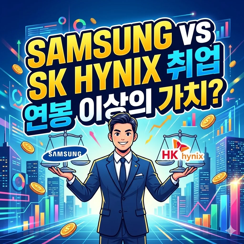 삼성전자 vs SK하이닉스 취업, 연봉 이상의 가치는?