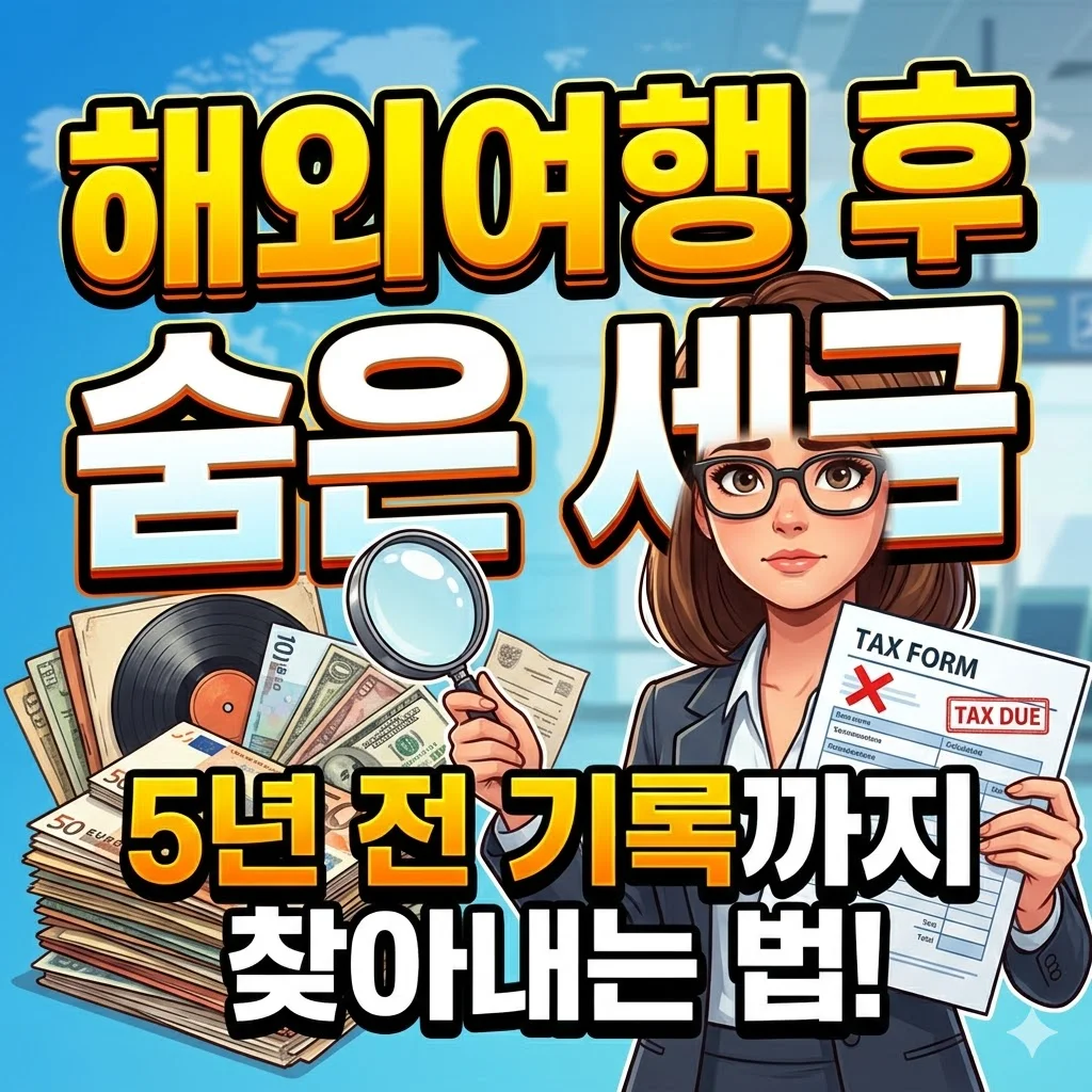 해외여행 후 숨은 세금, 5년 전 기록까지 찾아내는 법