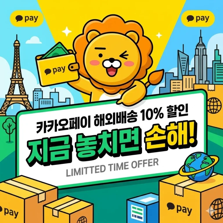 카카오페이 해외배송 10% 할인, 지금 놓치면 손해인 이유