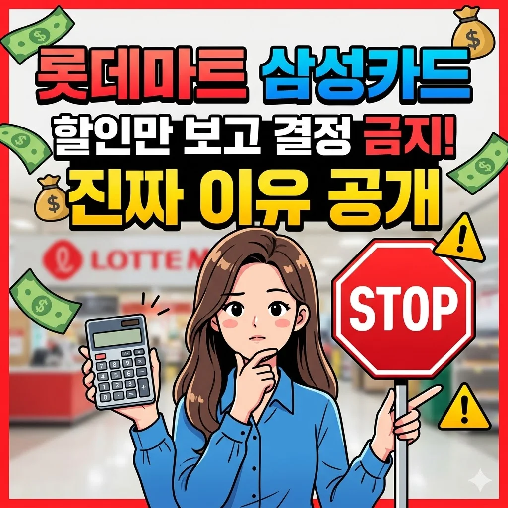 롯데마트 삼성카드, 단순 할인만 보고 결정하면 안 되는 이유