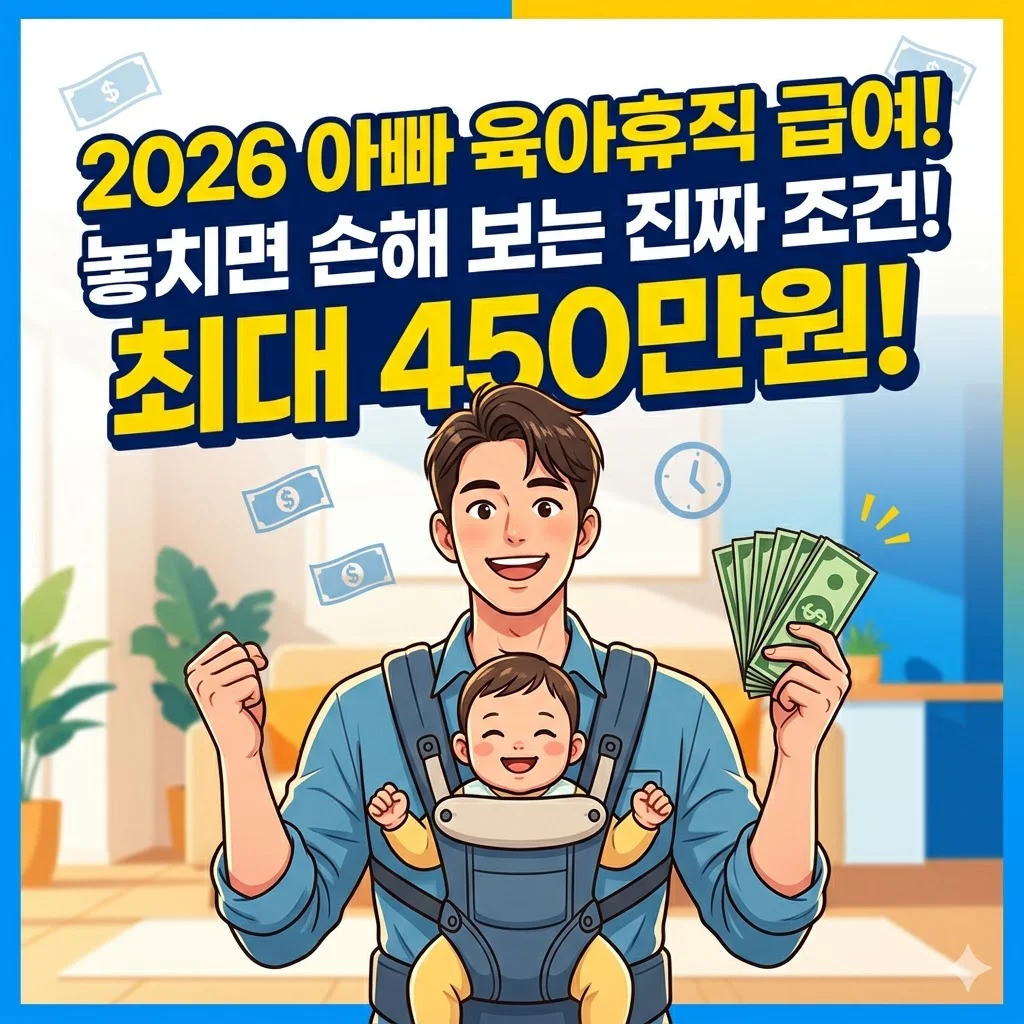 2026 아빠 육아휴직 급여, 놓치면 손해 보는 진짜 조건