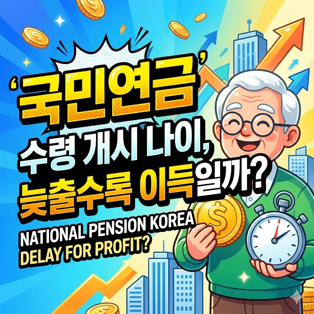 국민연금 수령 개시 나이, 늦출수록 이득일까?