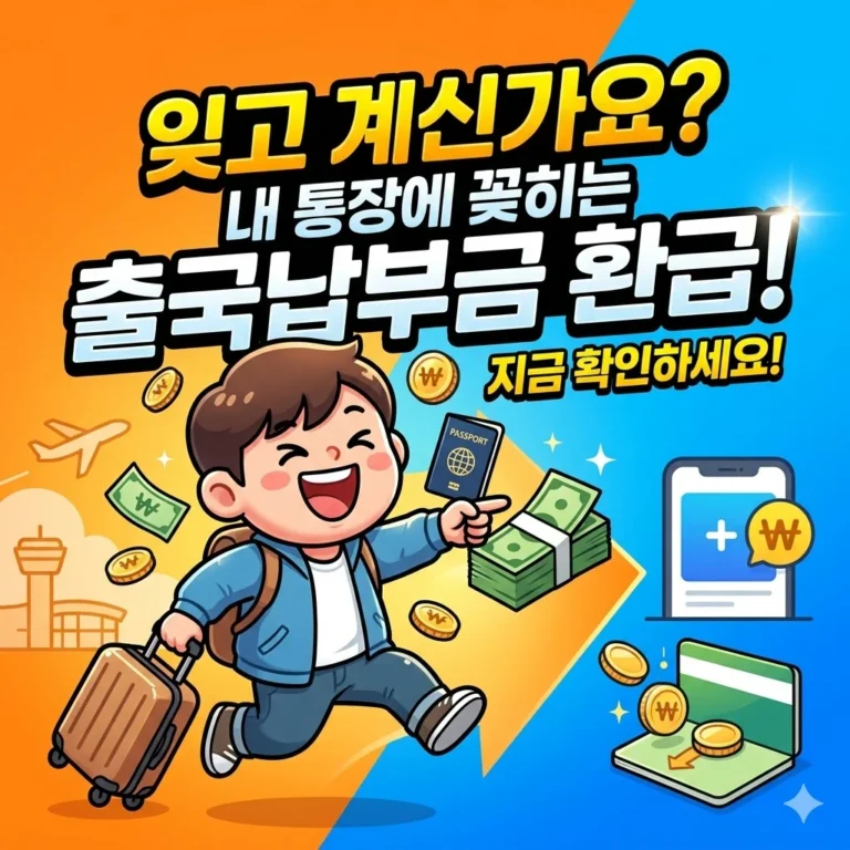 내 통장에 꽂히는 출국납부금 환급, 잊고 계신가요?