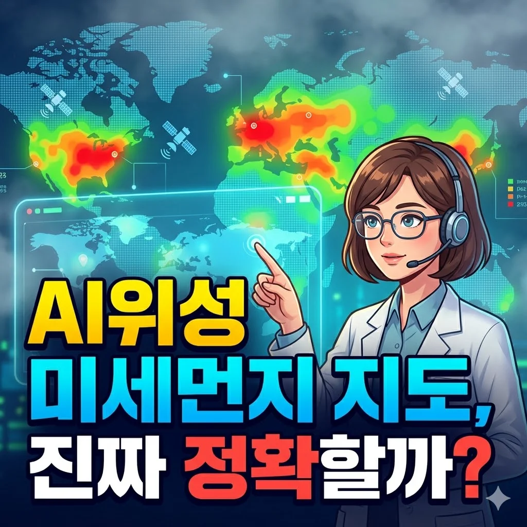 AI 위성으로 보는 미세먼지 지도, 진짜 정확할까?