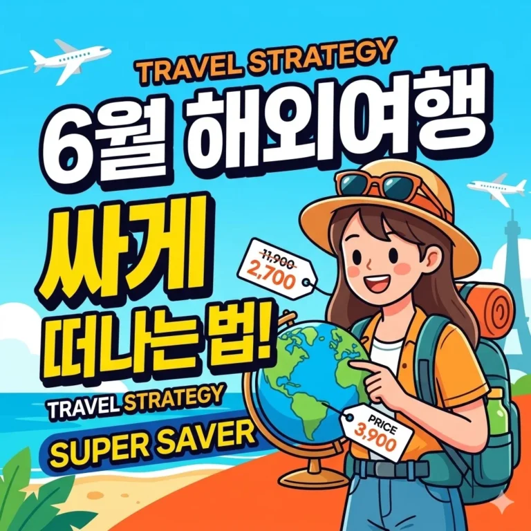 6월 해외여행, 남들 다 갈 때 싸게 떠나는 전략