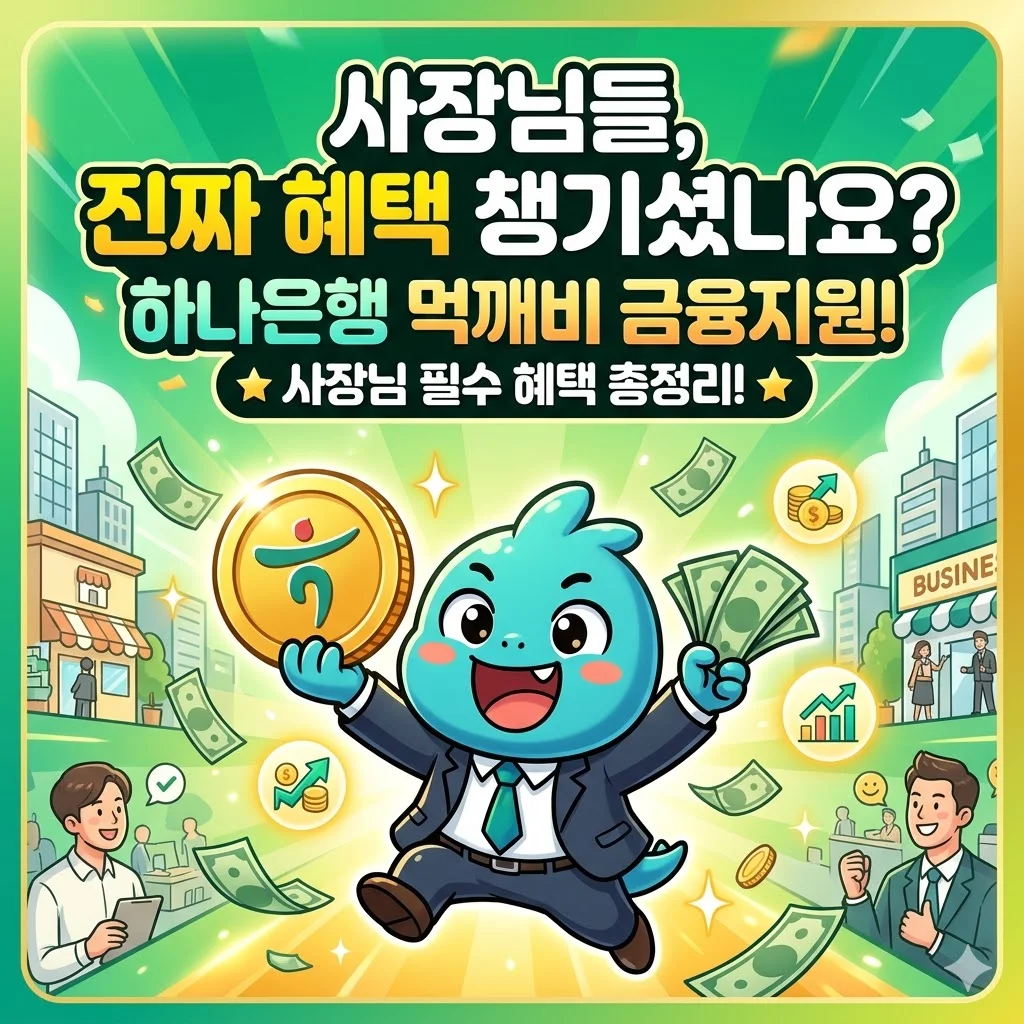하나은행 먹깨비 금융지원, 사장님들 진짜 혜택 챙기셨나요?