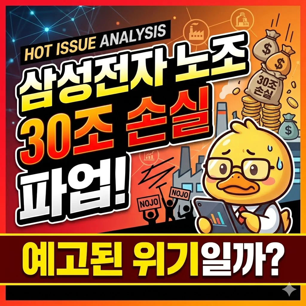 삼성전자 노조 30조 손실 파업, 예고된 위기일까