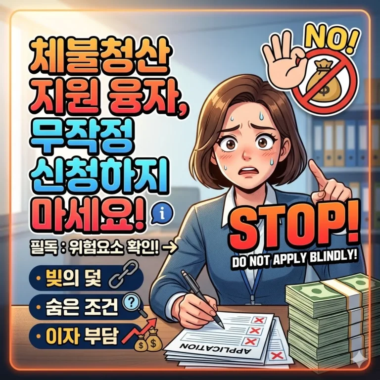 체불청산 지원 융자, 무작정 신청하면 안 되는 이유