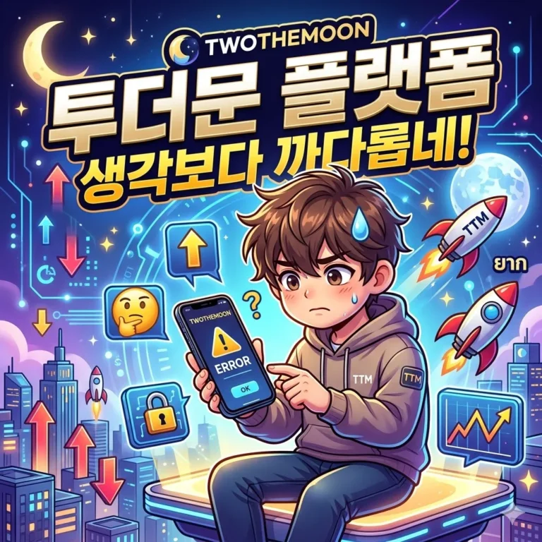 투더문(TWOTHEMOON) 플랫폼, 생각보다 까다로운 활용법
