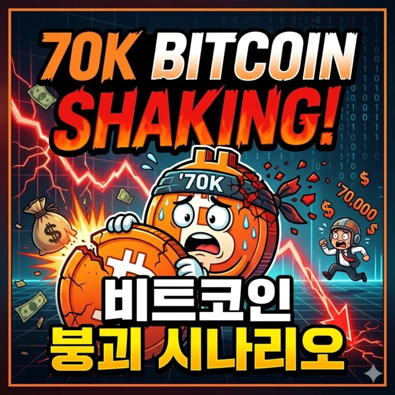 비트코인 붕괴 시나리오, 7만 달러대 흔들리는 이유