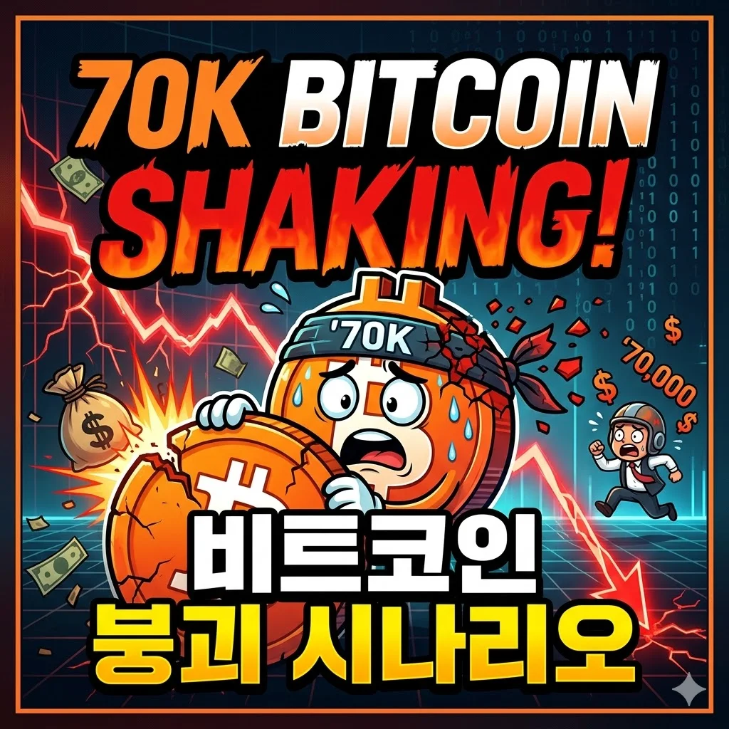 비트코인 붕괴 시나리오, 7만 달러대 흔들리는 이유