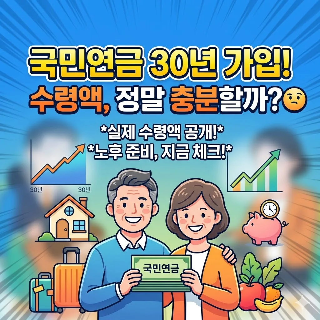 국민연금 30년 가입자 수령액, 정말 충분할까?