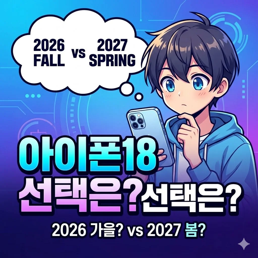 아이폰18, 당신의 선택은 2026년 가을인가 2027년 봄인가