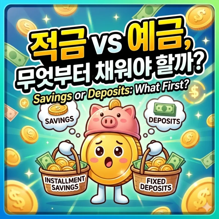 적금과 예금, 무엇부터 채워야 할까?