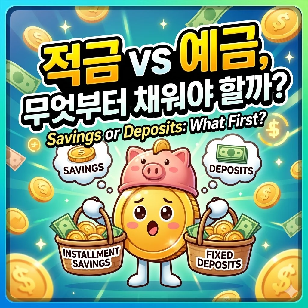 적금과 예금, 무엇부터 채워야 할까?