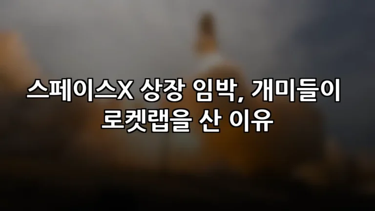 스페이스X 상장 임박, 개미들이 로켓랩을 산 이유